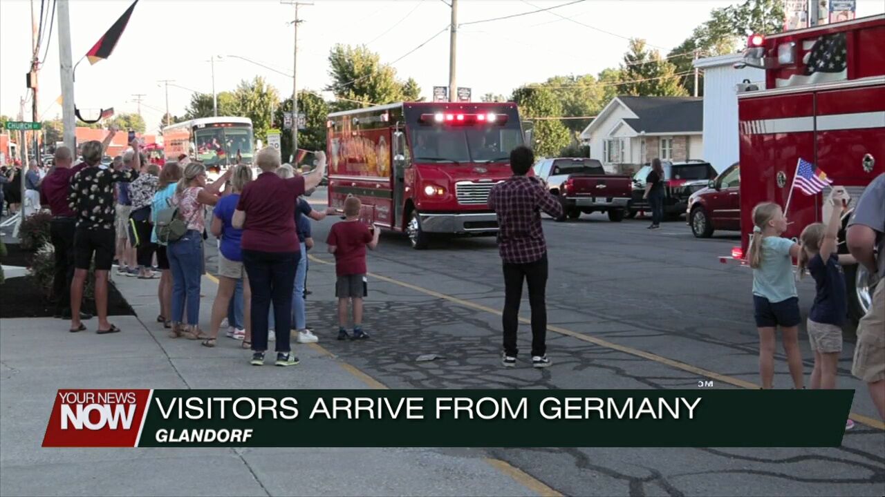 Glandorf bidding a warm "Willkommen" to German visitors this week
